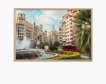 Valencia Spain Photography Print: Cityscape, Travel Home Decor