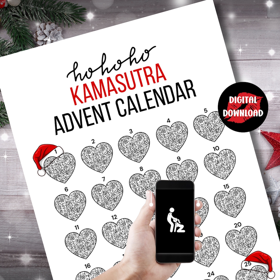 Sexy Advent Calendar, Sex Position Advent Calendar, Naughty Adult ...