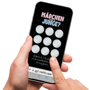 Carte à gratter sexe révélateur, carte numérique à gratter C'est une fille, faire-part de genre, idée de révéler le sexe, carte à gratter révélatrice, Ecard