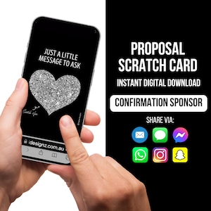 Carte à gratter pour proposition de parrain de confirmation, Confirmation de parrain, Carte de confirmation, Carte de parrain, Serez-vous mon parrain ? Carte à gratter