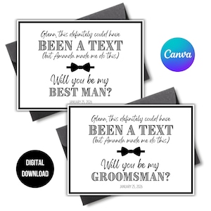 Carte de proposition du meilleur homme, Modèle de proposition du meilleur homme, Carte de proposition de garçon d'honneur, Modèle de proposition de garçon d'honneur, Serez-vous mon meilleur homme, Modèle