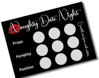 Scratch Off Card, Gift For Him, Boyfriend Birthday, Husband Gift, Couples Gift, Date Night Ideas, Anniversary Gifts For Him, Gift for Her