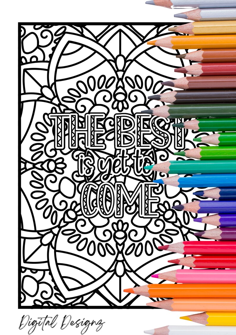 Adult, Teen Coloring Pages, Inspirational and Motivational Coloring ...
