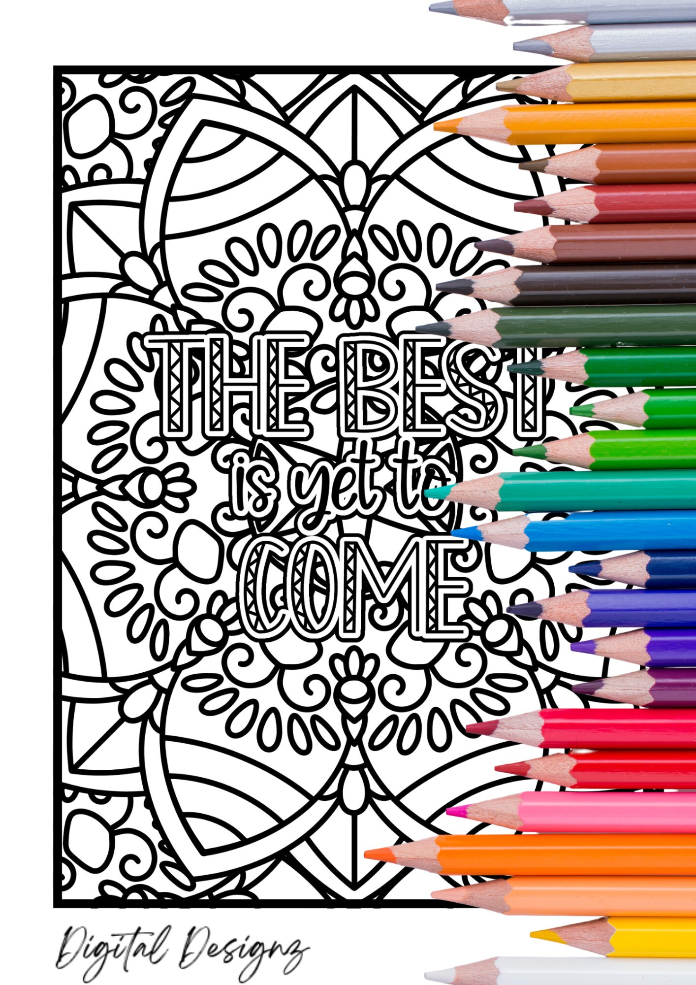 Adult, Teen Coloring Pages, Inspirational and Motivational Coloring