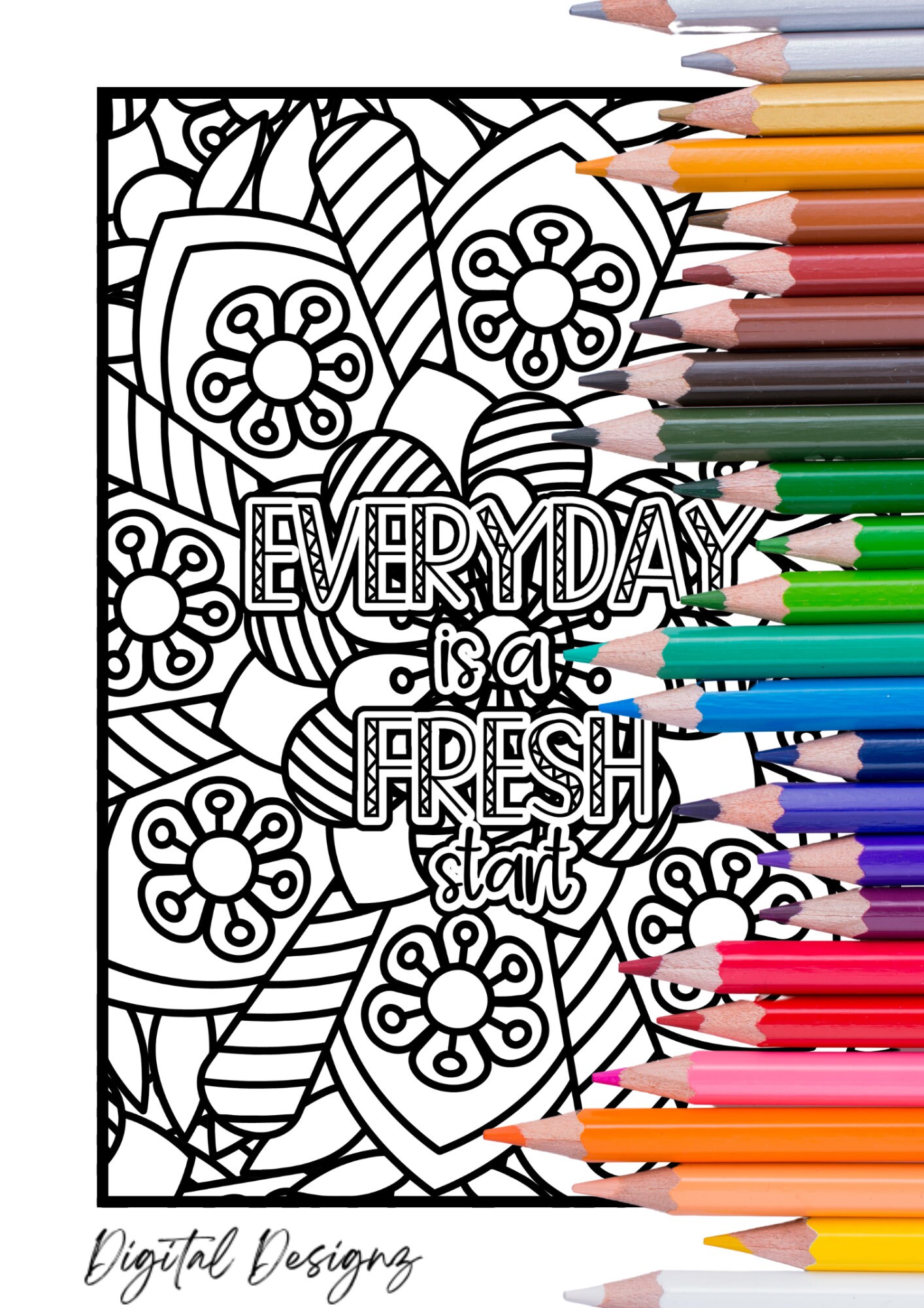 Adult, Teen Coloring Pages, Inspirational and Motivational Coloring