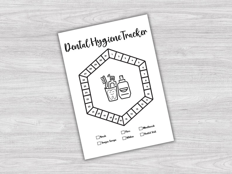 Shower Tracker, Bath Tracker, Teeth Brushing Tracker, Hygiene Tracker, Monthly Tracker, Pixel Tracker, Printable Journal Page, Habit Tracker image 5