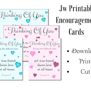 Jw Cards | Jw Encouragement Cards | Jw Printable