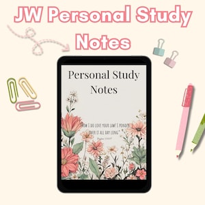 JW Personal Study Notebook | Jw Digital Notes