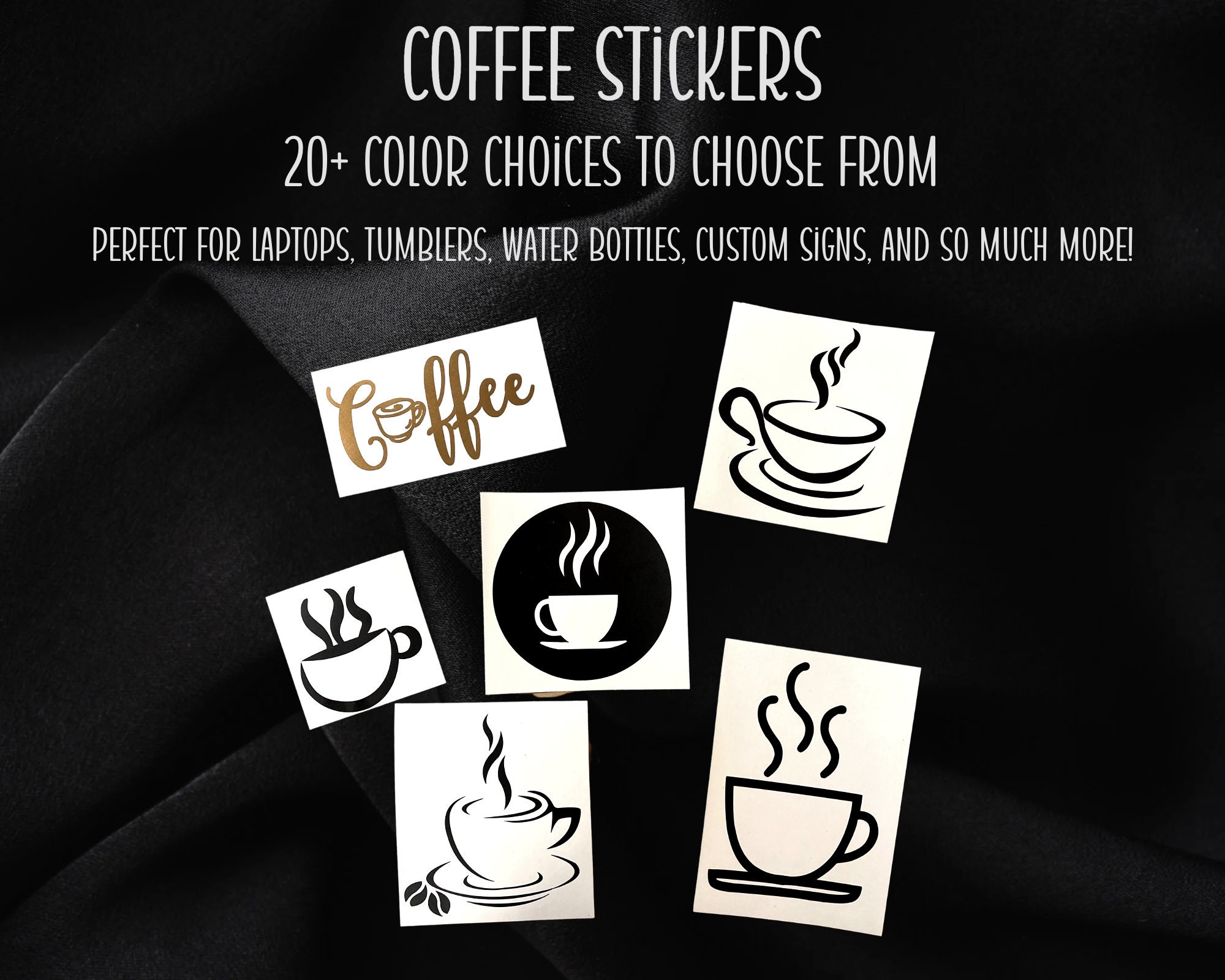 Coffee Cup Decal Coffee Cup Sticker Coffee Vinyl Decal Tumbler Decal