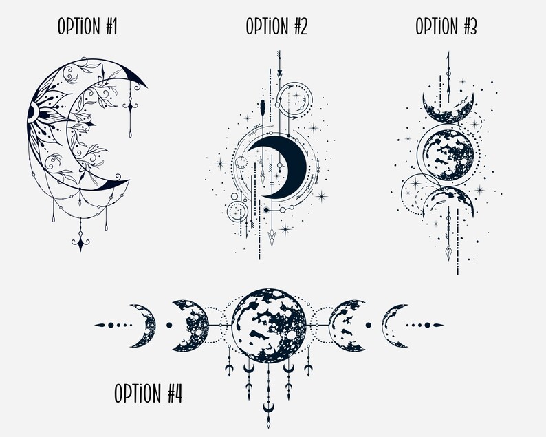 Moon Sticker Celestial Moon Stickers Planner Sticker Journal Sticker Moon Phases Sticker Stanley