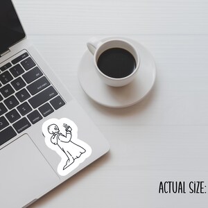 Laptop Sticker - Grim Reaper Sticker - Coffee Sticker -  Yeti Sticker - Tumbler Decal - Laptop Decal - Water bottle Decal - Stanley Sticker