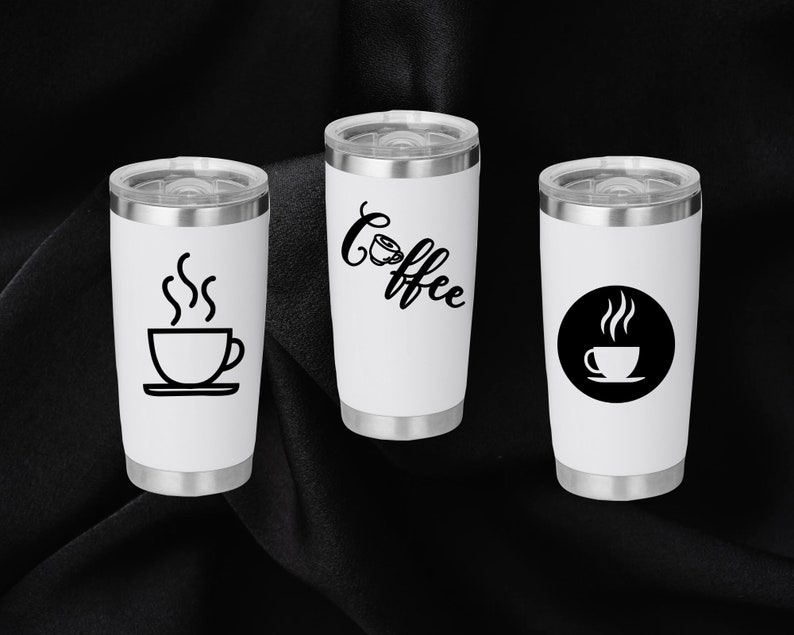Coffee Cup Decal Coffee Cup Sticker Coffee Vinyl Decal Tumbler Decal