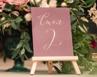 Wedding Table Number Holder - Rustic Mini Easels Table Decor - Photo Holder - Wedding Easel Signage Decoration - Wedding Signs + Decorations