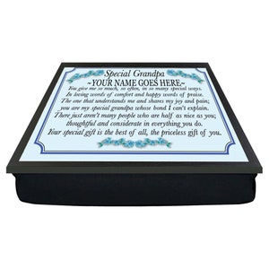 Mon spécial grand-père Poème personnalisé Lap Tray Cadeau