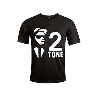 2-Tone Two Tone Ska Slogan Personalised Colours Unisex T-Shirt Gift, Multicoloured