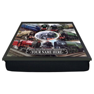 Classic Steam Locomotive Train Personalised Lap Tray Gift Present