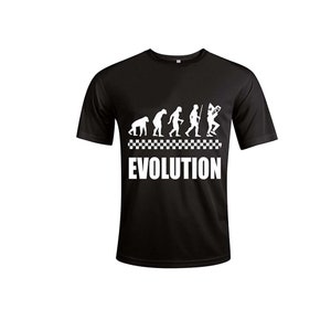 Ska Evolution Humorístico Engraçado Slogan Cores Personalizadas Unissex Camiseta Presente