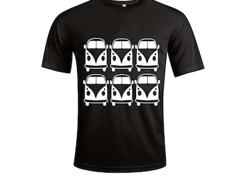 Campervan Image Personalised Unisex T-Shirt Gift