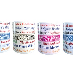Semplicemente la migliore celebrità personalizzata con il tuo nome Tazza regalo in ceramica