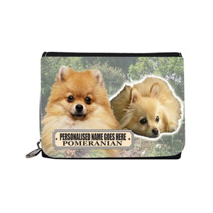 Pomeranian Personalised Dog Breed Gift Purse