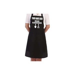 Head Gardener Personalised Apron Gift Present Barbeque