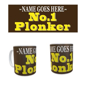 No.1 Plonker おもしろいパーソナライズセラミックギフトマグ