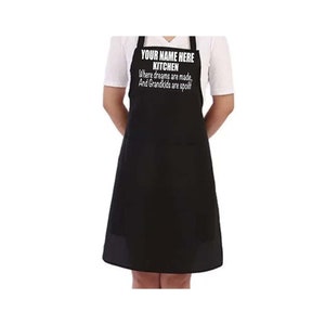 Grandma's Kitchen Personalised Apron Gift Present Barbeque Nanny Nanna Granny