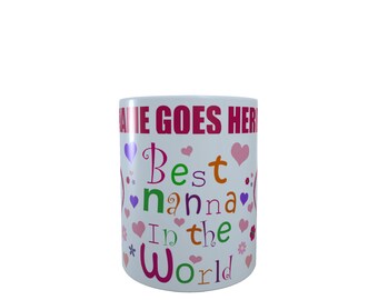 La mejor taza de regalo de cerámica personalizada de Nanna en el mundo