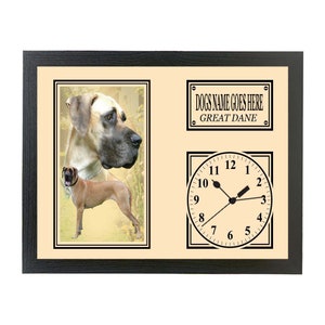 Great Dane Personalised Dog Breed Gift Clock