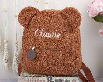 Personalized Teddy Bear Backpacks, Custom Name Backpacks, Children's Embroidered Backpacks, Unique Name Backpacks ,Child's Gift Idea