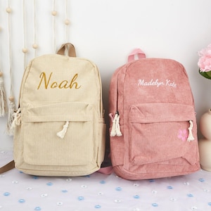 Sac à dos brodé personnalisé pour tout-petits, sac à dos pour enfants avec nom personnalisé, sac à dos préscolaire, sac à dos avec lettres, sac à dos pour l'école