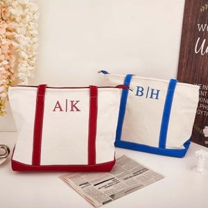 Embroidered Custom Tote Bag with Initials,Personalized Canvas Tote Bags,ravel Bag,Bachelorette Gift DLY,Shopping Bags,Bridal Party