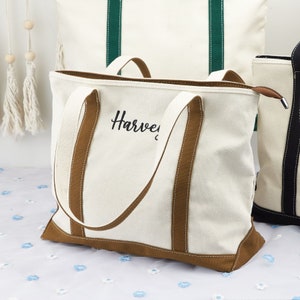 Personalisierte Tragetaschen - Gestalten Sie Ihre Tragetaschen - Individuelle bestickte Tragetasche - Schultasche - Strandtasche - Brautjungfern Geschenk