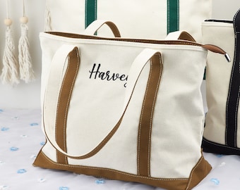 Personalized Tote Bags - Design Your Tote Bags - Custom embroidered Name Bag -School Tote Bag - Beach Tote - Name Tote Bag - Bridesmaid Gift