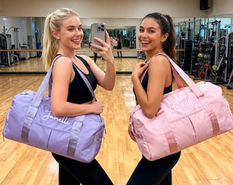 Personalised Duffle Bag,Custom Embroidered Gym bag Luggage, Overnight Bag, Weekender Bag,Monogram Overnight Bag,Travel Bag,Gift for Dancer