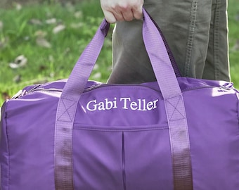 Personalized Duffle Bag,Weekender Bags with Name, Embroidered Duffle Bag, GYM Travel Bag for Women, Bridesmaid Gift,Hospital Bag