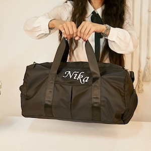 Cadeau pour la fête des pères - Sac de sport brodé - Sac à dos personnalisé - Sac d'hôpital - Sac avec nom - Le meilleur cadeau pour les papas qui aiment le sport