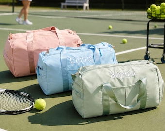 Personalized Monogrammed Duffel Bag,Custom Weekender Travel Bag with Initials,Embroidered Name Sports Duffle,Travel Bag,Gift for Her