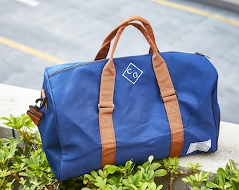 Customized Travel Bag, Embroidered Overnight Bag, Personalized Weekend Bag, Men's Personalized Bag, Groom's Gift, Men's Birthday Gift