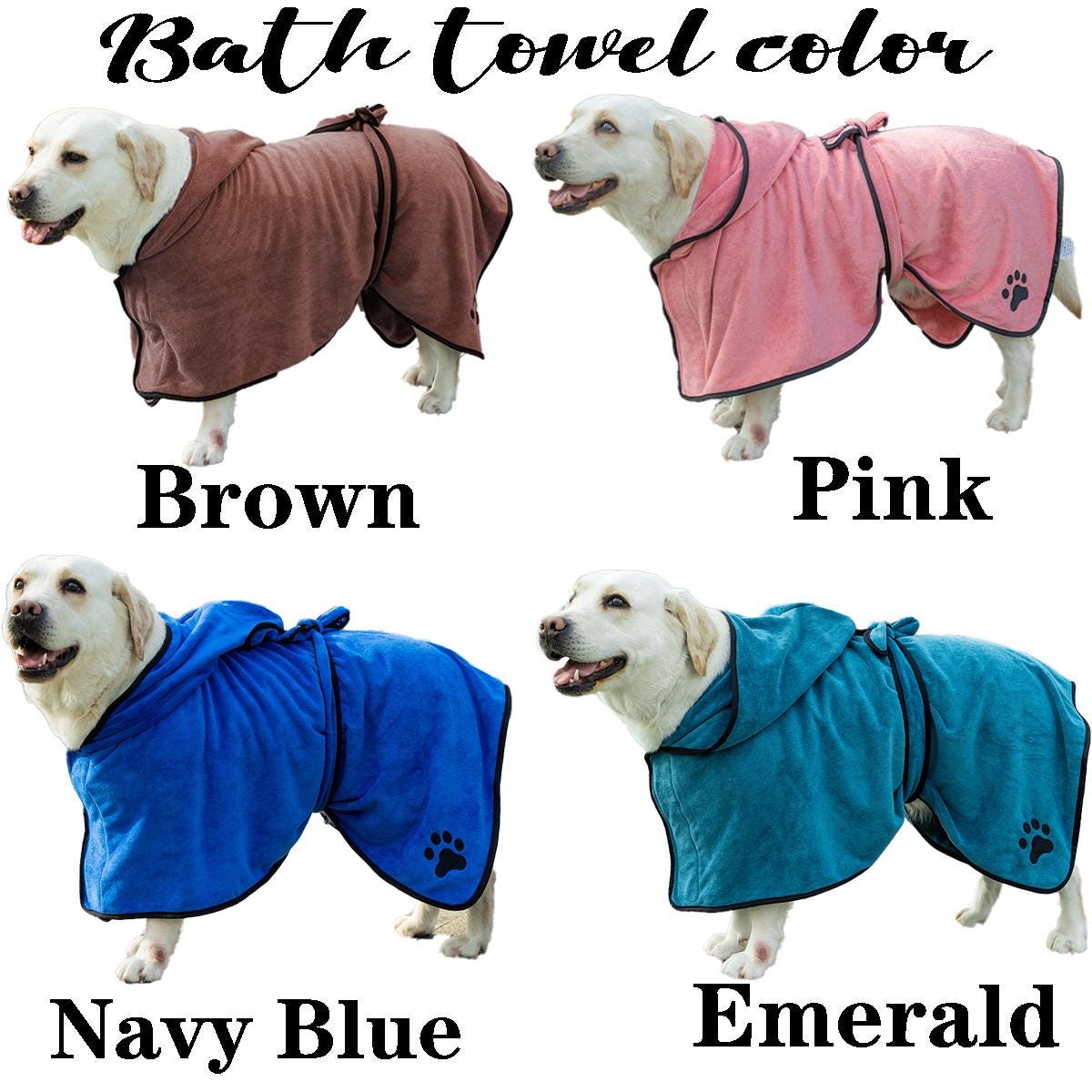 Personalized Dog Robe -embroidered Dog Robe -custom Dog Robe -hooded ...