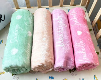 Personalized Girl Name Blanket, Newborn Blanket, Custom Baby Blanket, Girl Blanket Gift, Baby Blanket, Kids Blanket, Baby birth gifts