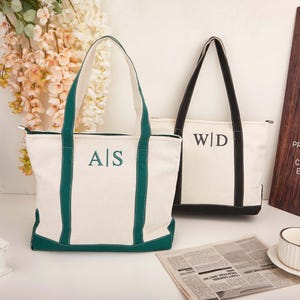 Custom Tote Bag with Logo,Embroidered Canvas Tote Bag,Bachelorette Gift,Name Tote Bag,Personalized Gift,Bridal Party,Bridesmaid Gifts