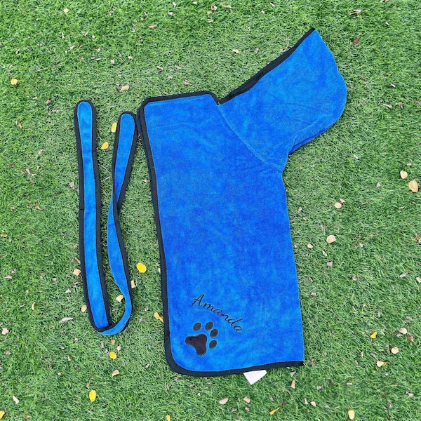 Dog Towel Robe Personalized Etsy UK