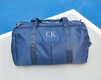 Personalized Duffel Bag, Gifts for Her, Embroidered Yoga Duffel Bag, Custom Weekender Bag, Travel Bag, Initial Gym Bag, Hospital Bag
