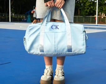 Personalized Initial Duffel Bag,Overnight Bags,Custom Duffle Bag,Dance Bag,Personalized Gift,Cute Overnight Bag for Her,Custom Weekender Bag