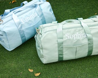 Personalized Name Duffel Bag,Custom Embroidered Weekender Bags,Custom Weekender Bag,Travel Bag,Initial Gym Bag,Monogram Overnight Bag