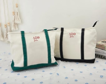 Custom Tote Bag, Bridesmaid Gift,Beach Handbags, Embroidered Canvas Tote Bag,Custom Text Tote, Bachelorette Gifts,Gift for Her,Tote Bag Bulk