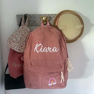 Sac à dos personnalisé avec prénom pour enfant, sac à dos brodé pour tout-petit, sac à dos personnalisé pour tout-petit, cadeau de rentrée pour tout-petit, sac de voyage pour enfant