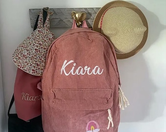 Custom kids name backpack, Embroidered toddler backpack, Personalized toddler backpack, Toddler back to school gift,  Kids travel bag