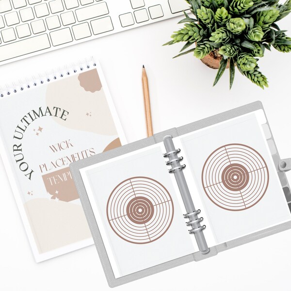 Candle Wick Placement Template Etsy